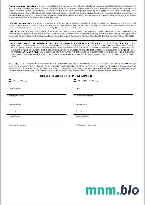 USA ADP wyciąg z kredytu hipotecznego w formatach Word i PDF 3
